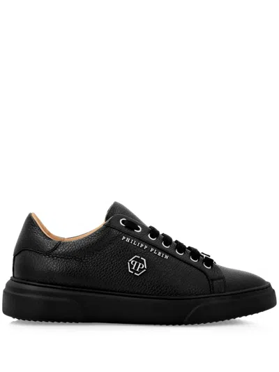 Philipp Plein Hexagon-logo Sneakers In Black