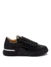 Philipp Plein Man Sneakers Black Size 11 Soft Leather In Black