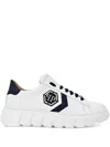 Philipp Plein Hexagon Low-top Sneakers In White