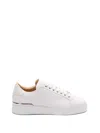 Philipp Plein Crocodile-print Sneakers In White