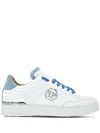 Philipp Plein Hexagon Panelled Low-top Sneakers In White