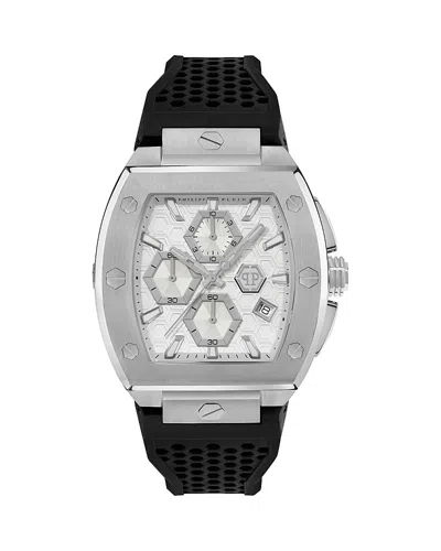 Philipp Plein Hexagon Phantom Chronograph, 44mm In Silver