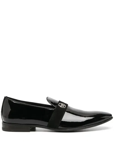 PHILIPP PLEIN HEXAGON PLAQUE LOAFERS