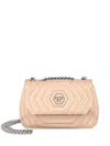 Philipp Plein Hexagon Shoulder Bag In Neutrals