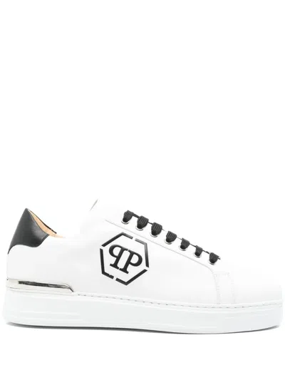 Philipp Plein Hexagon Sneakers In White
