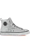 Philipp Plein Hexagon Sneakers In White