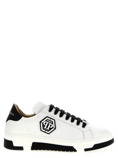 Philipp Plein 'hexagon' Sneakers In White