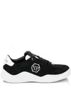 Philipp Plein Hexagon Suede Runner Trainers In Black