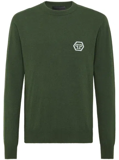Philipp Plein Hexagon Sweater In Green