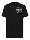 Philipp Plein `hexagon` Short Sleeve Round-neck T-shirt In Black
