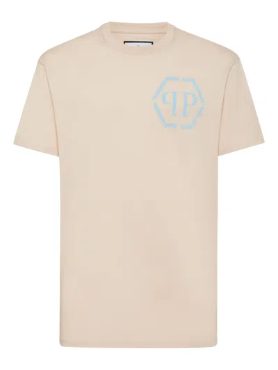 Philipp Plein Hexagon T-shirt In Neutrals