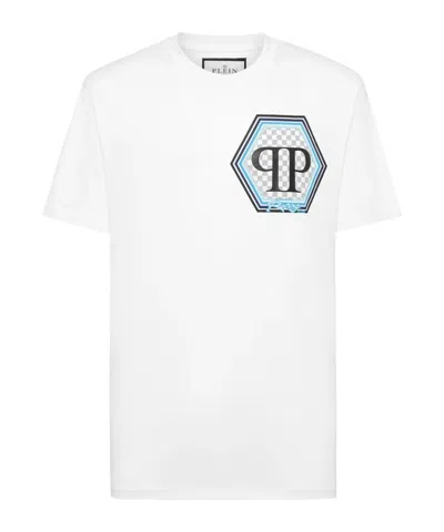 PHILIPP PLEIN PHILIPP PLEIN ROUND NECK SS HEXAGON JERSEY T-SHIRT