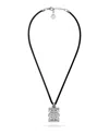 Philipp Plein Hexagon Tactical Buckle Silicone Necklace Man Necklace Silver Size Onesize Silicone In Silver
