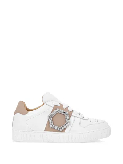 Philipp Plein Hexagonal Embellished Sneakers In Multi