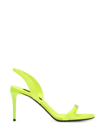Philipp Plein Sandalen Mit Sechseckigem Riemen In Yellow