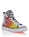 Philipp Plein Hi-top Sneakers Flames Megastar In Multi