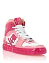 Philipp Plein Hi-top Sneakers Notorious Patent Skull In Multi