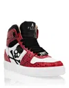 Philipp Plein Strass Crystal-embellished Hi-top Sneakers In Multi