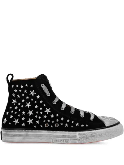 Philipp Plein Hi-top Studs Sneakers In 黑色