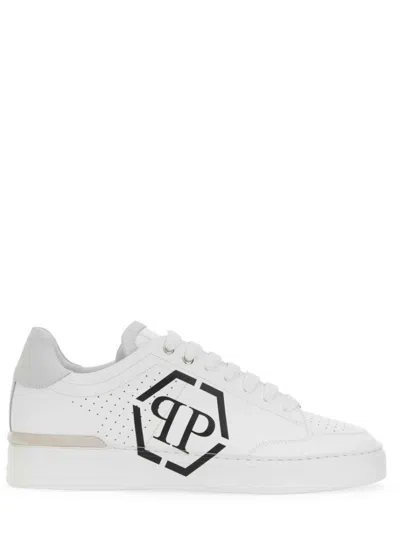 Philipp Plein High-quality Cow Leather Sneakers With Logo In White