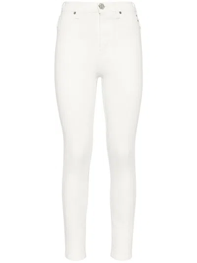 Philipp Plein High-rise Skinny-cut Jeans In White