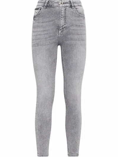 Philipp Plein High-rise Skinny Jeans In Blue