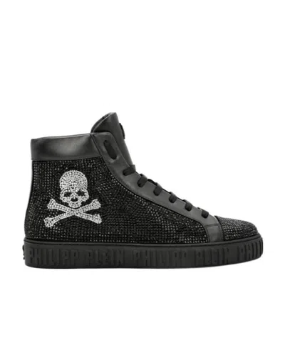Philipp Plein High-top Leisure Sneakers In Black