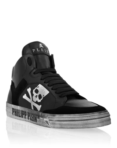 Philipp Plein High Top Sneakers Retrokickz In Black
