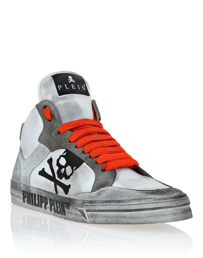 Philipp Plein High Top Sneakers Retrokickz In White