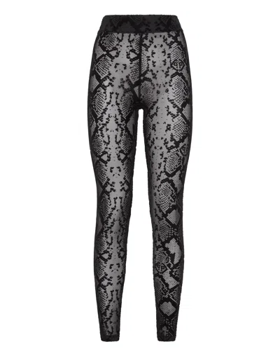 Philipp Plein High Waist Leggings In Black