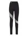 Philipp Plein Embellished High-rise Leggings In Black
