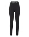 Philipp Plein High Waist Leggings With Crystals In Black