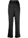 Philipp Plein High Waist Tailored Trousers In Black