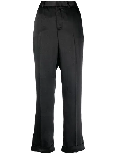 Philipp Plein High Waist Tailored Trousers In Black