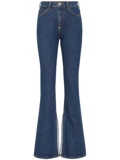 Philipp Plein High-waisted Flared Jeans In Blue
