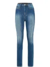 Philipp Plein High-waisted Jeans In Blau