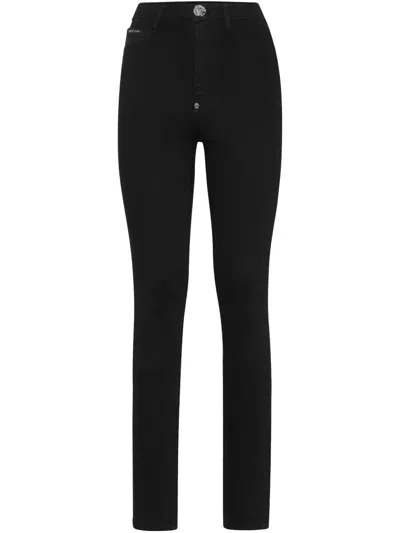 PHILIPP PLEIN HIGH-WAISTED JEANS