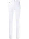 Philipp Plein High Waisted Jeggings In White