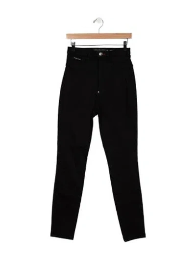Pre-owned Philipp Plein High-rise Skinny Leg Jeans W/ Tags In Black