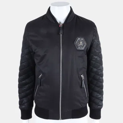 Pre-owned Philipp Plein Homme Bomber Jumper M In Black