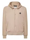 Philipp Plein Hooded Bomber Jacket In Multi