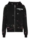 Philipp Plein Hoodie Sweatjacket Gothic Plein In Black