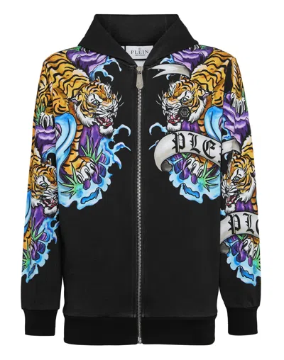 PHILIPP PLEIN HOODIE SWEATJACKET TATTOO
