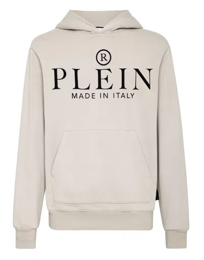 Philipp Plein Hoodie Sweatshirt In Beige