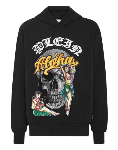 Philipp Plein Hoodie Sweatshirt Hawaii In Black