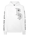 Philipp Plein Gothic Plein Hoodie In White