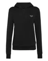 Philipp Plein Hoodie Sweatshirt Ls Iconic Plein In Black