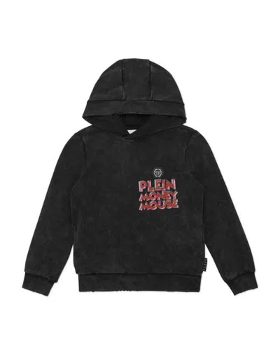 Philipp Plein Kids'  Hoodie Sweatshirt Ls Money Mouse Boy In Black