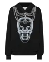 Philipp Plein X-ray Crystal-embellished Hoodie In Black