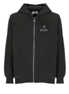 Philipp Plein Black Hoodie With Logo Print